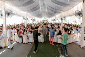 group of people on wedding banquet