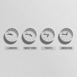 london new york tokyo and moscow clocks