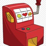 Slot machine png sticker, transparent